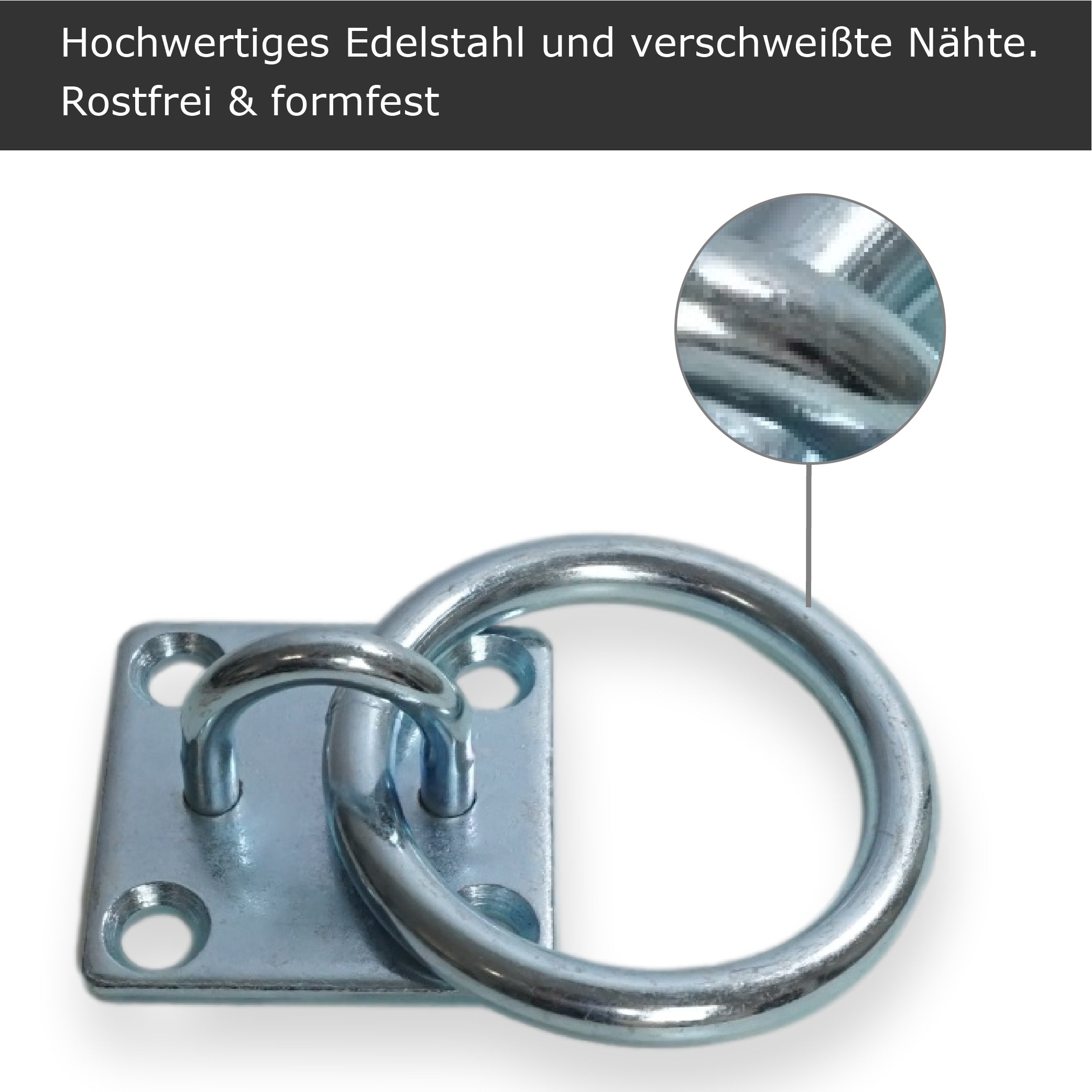 Anbindering für Pferde, Befestigungshaken zum Schrauben